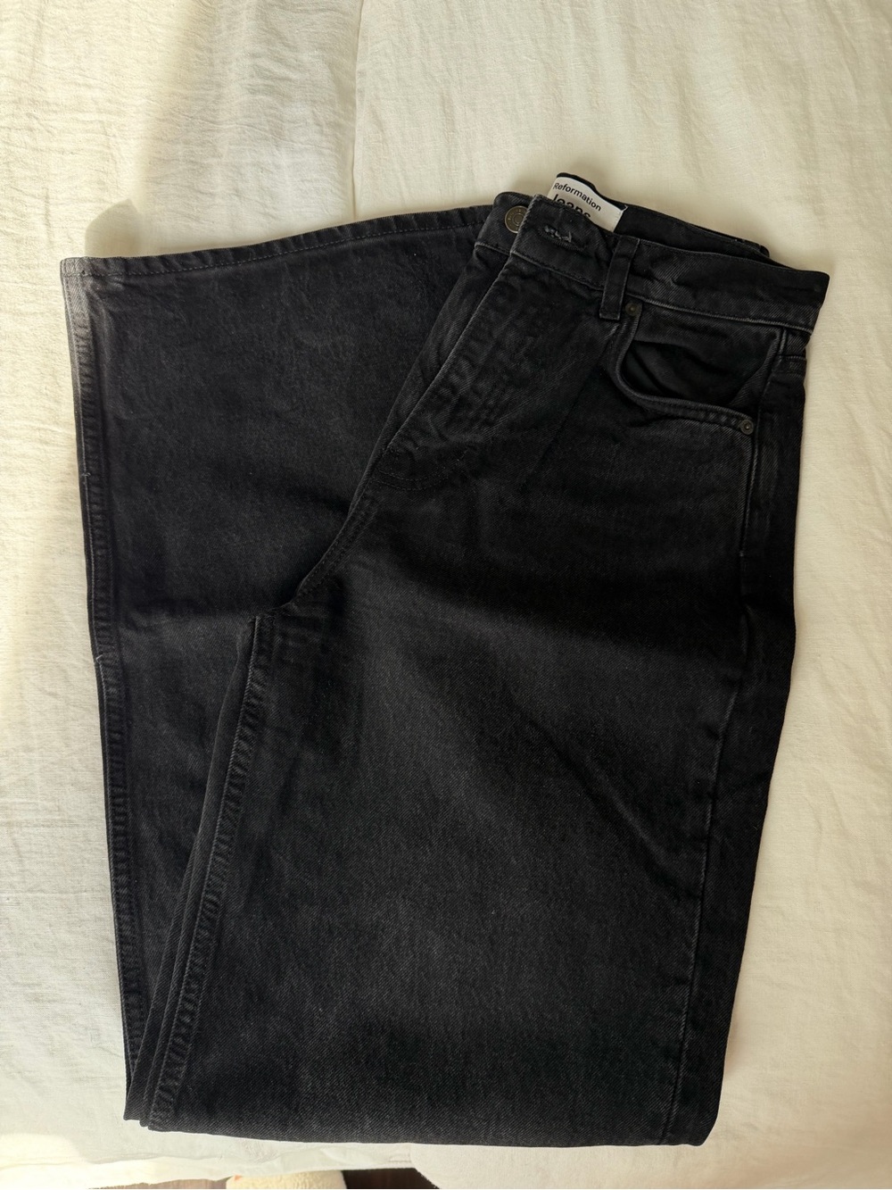 Reformation Cary High Rise Slouchy Wide Leg Jeans 25 in Vana